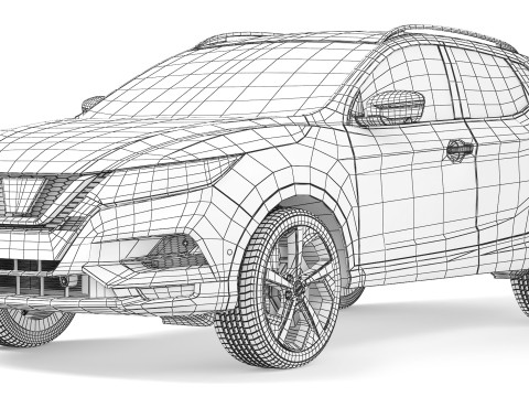 Nissan Qashqai 2018 Model 3D