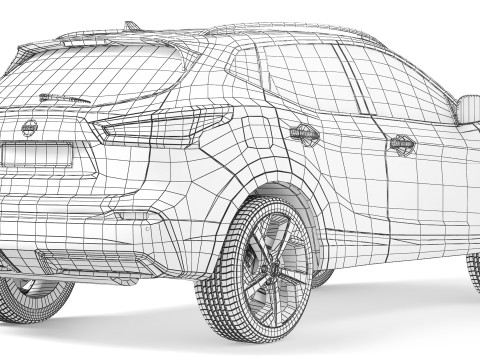 Nissan Qashqai 2018 Model 3D