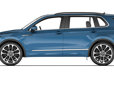Volkswagen Tiguan Allspace 2022 3D Модель