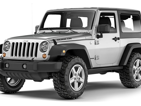 Jeep Wrangler Rubicon 2007 3D Model