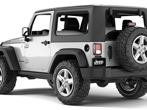 Jeep Wrangler Rubicon 2007 Modelo 3D