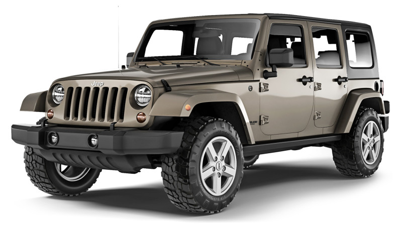 Jeep Wrangler Unlimited 2008 3D 模型 .c4d .max .obj .3ds .fbx .stl .blend 