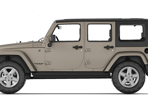 Jeep Wrangler Unlimited 2008 3D 模型
