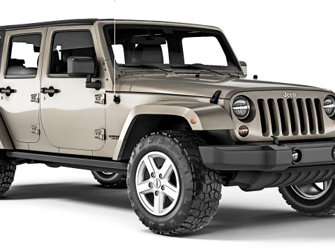 Jeep Wrangler Unlimited 2008 3D Model