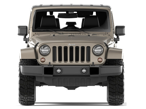 Jeep Wrangler Unlimited 2008 3D 模型