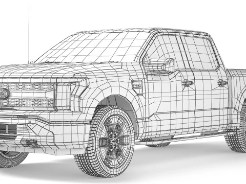 Fard F-150 Lightning 3D Model