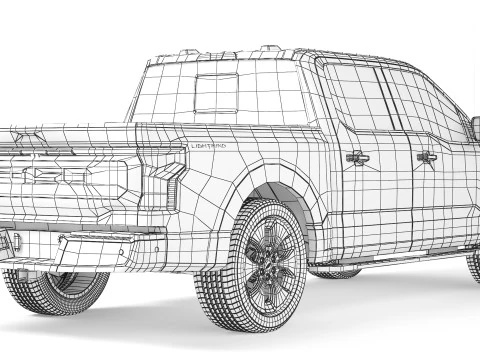 Fard F-150 Lightning 3D Model