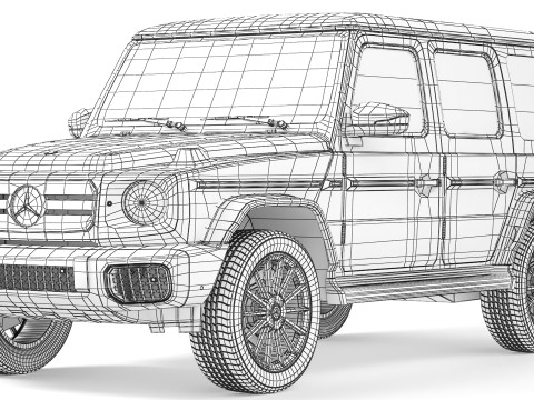 Mercedes-Benz G 580 with EQ Technology 2025 3D-Modell