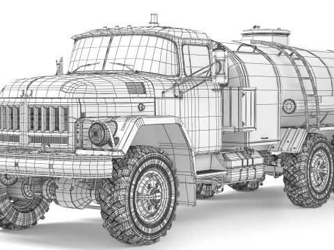 ZiL 131 ATZ-4 1975 3D Модель