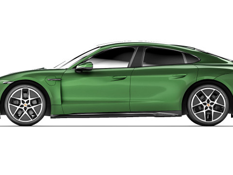 Porsche Taycan 2025 3D Model