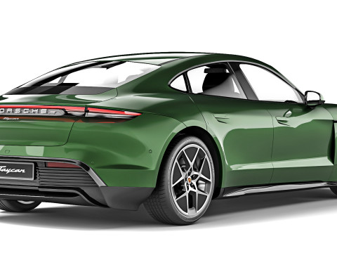 Porsche Taycan 2025 3D Model
