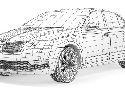 Skoda Octavia A7 FL 2017 3D 모델
