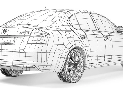 Skoda Octavia A7 FL 2017 3D Model