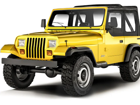 Jeep Wrangler YJ 1987 3D Modell