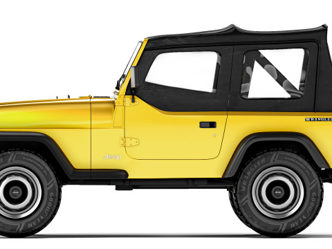 Jeep Wrangler YJ 1987 3D 模型