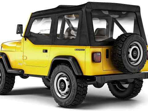 Jeep Wrangler YJ 1987 3D Model