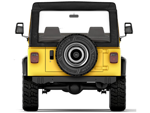 Jeep Wrangler YJ 1987 3D 模型