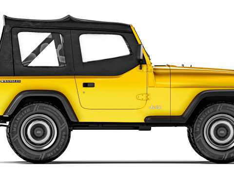 Jeep Wrangler YJ 1987 3D 模型