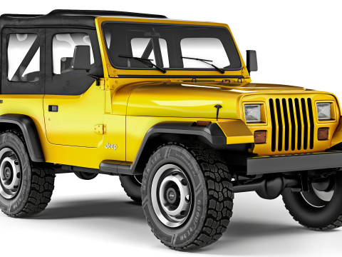 Jeep Wrangler YJ 1987 3D 模型
