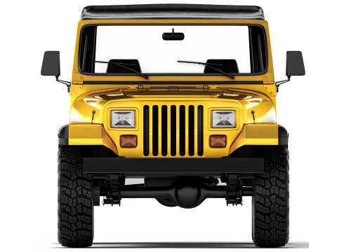Jeep Wrangler YJ 1987 3D 模型