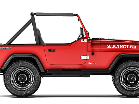 Jeep Wrangler YJ 1988 3D Модель