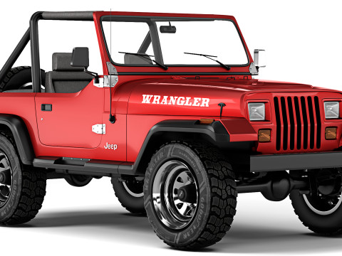Jeep Wrangler YJ 1988 3D Модель