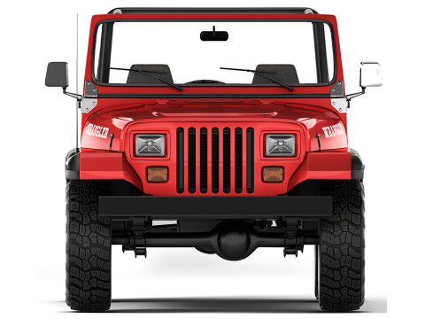 Jeep Wrangler YJ 1988 3D Модель