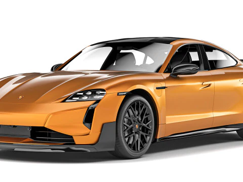 Porsche Taycan Turbo GT 2025 3D Model