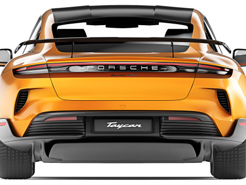 Porsche Taycan Turbo GT 2025 Modelo 3D