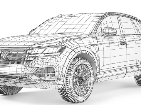 Volkswagen Touareg base 2019 3D Model