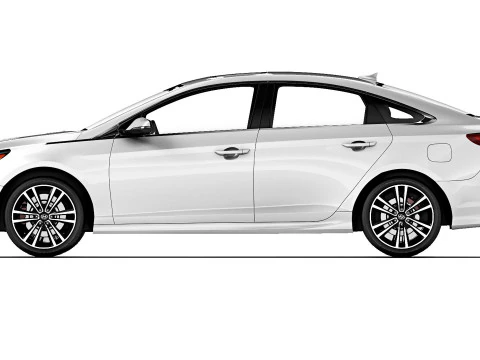 Hyundai Sonata 2018 3D Model
