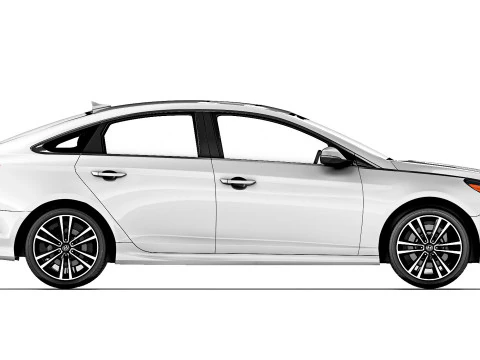 Hyundai Sonata 2018 3D Model