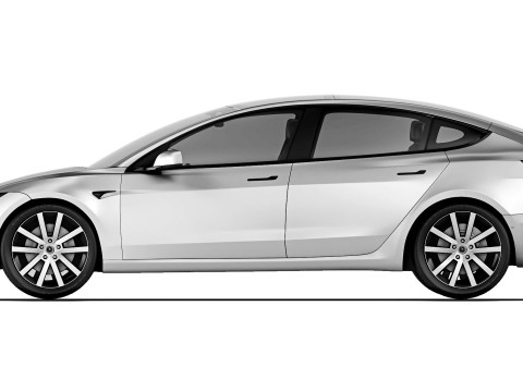 Tesla Model 3 2024 3D Model