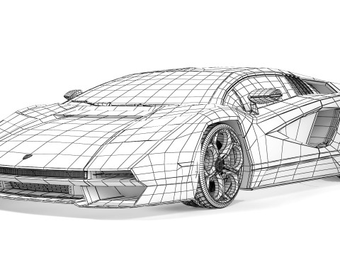 Countach LPI 800-4 2021 Modèle 3D