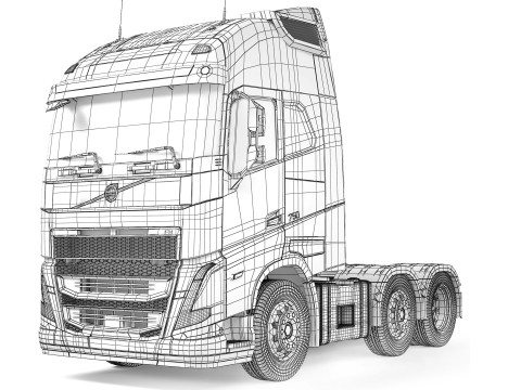 Volvo FH16 6x2 2022 Modèle 3D