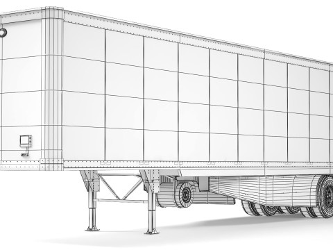 Great Dane Champion CS1 Dry Van Trailer 2024 3D 모델