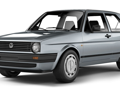 Volkswagen Golf II 3-door 1983 3D Model