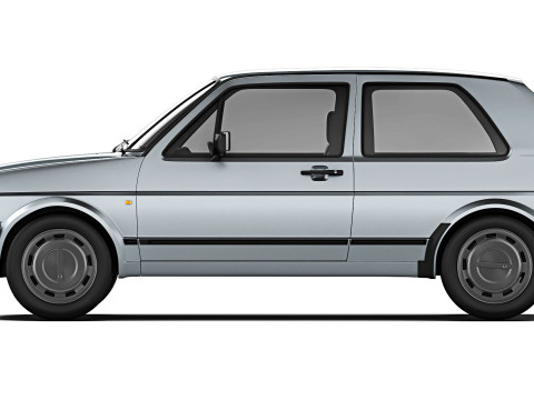 Volkswagen Golf II 3-door 1983 3D Модель