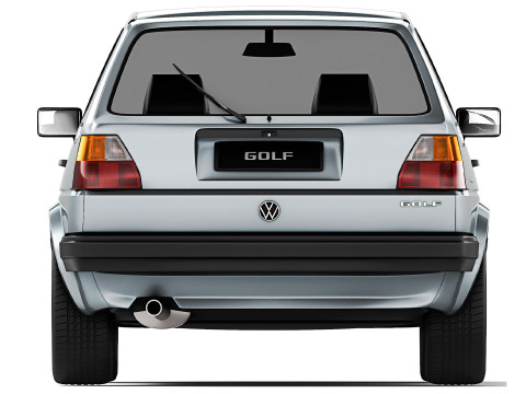 Volkswagen Golf II 3-door 1983 3D Модель