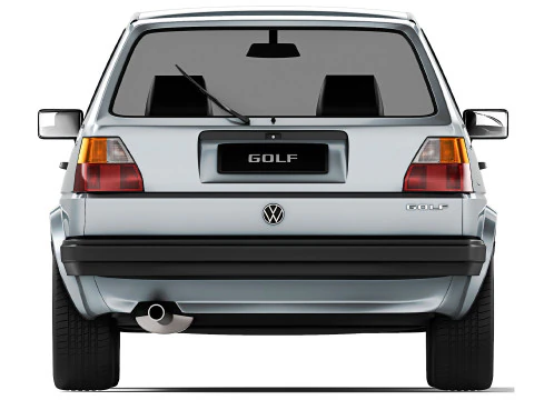 Volkswagen Golf II 3-door 1983 3D Model