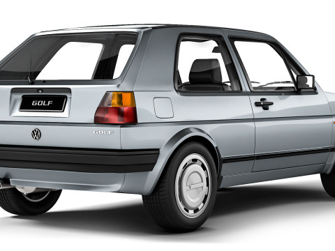 Volkswagen Golf II 3-door 1983 3D Модель