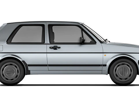 Volkswagen Golf II 3-door 1983 3D Model