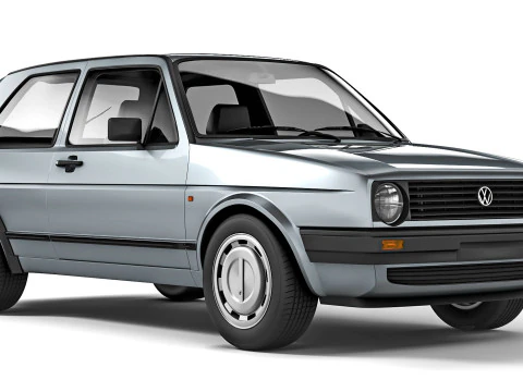 Volkswagen Golf II 3-door 1983 3D Model