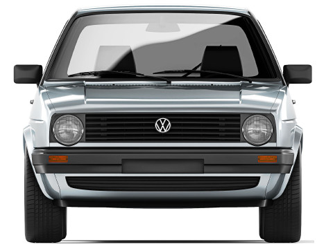 Volkswagen Golf II 3-door 1983 3D Модель