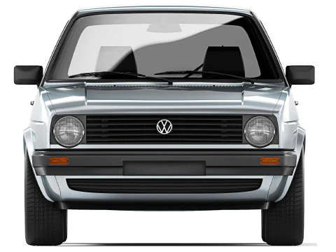 Volkswagen Golf II 3-door 1983 3D Model