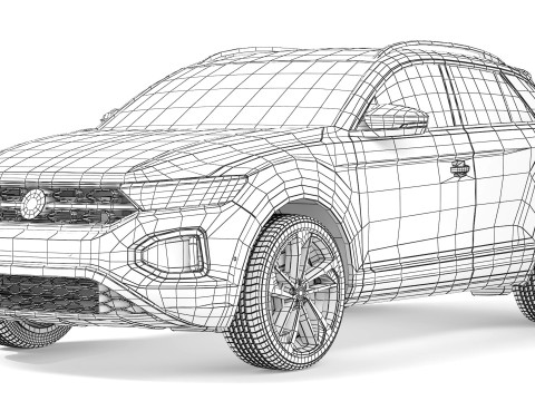 Volkswagen T-Roc 2022 3Dモデル