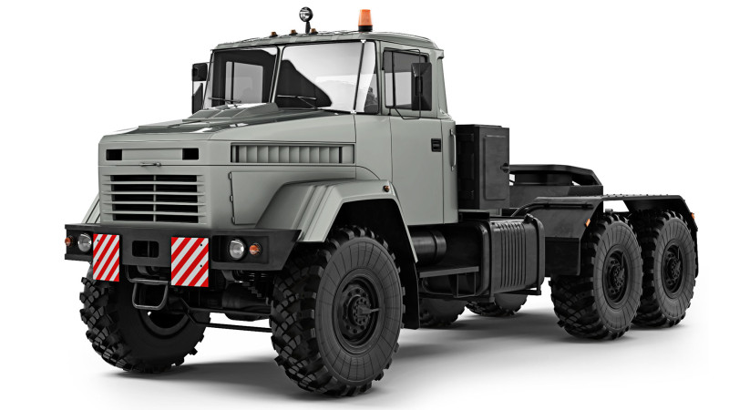 KrAZ 6446 truck tractor 2006 Modèle 3D .c4d .max .obj .3ds .fbx .stl .blend 