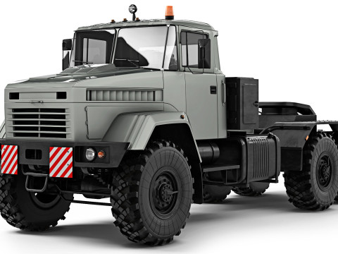 KrAZ 6446 truck tractor 2006 Modèle 3D