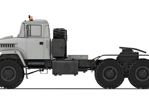 KrAZ 6446 truck tractor 2006 Modèle 3D