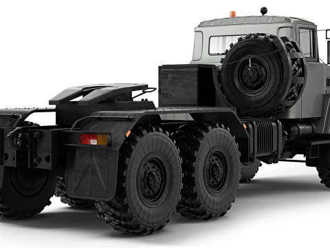 KrAZ 6446 truck tractor 2006 Modèle 3D